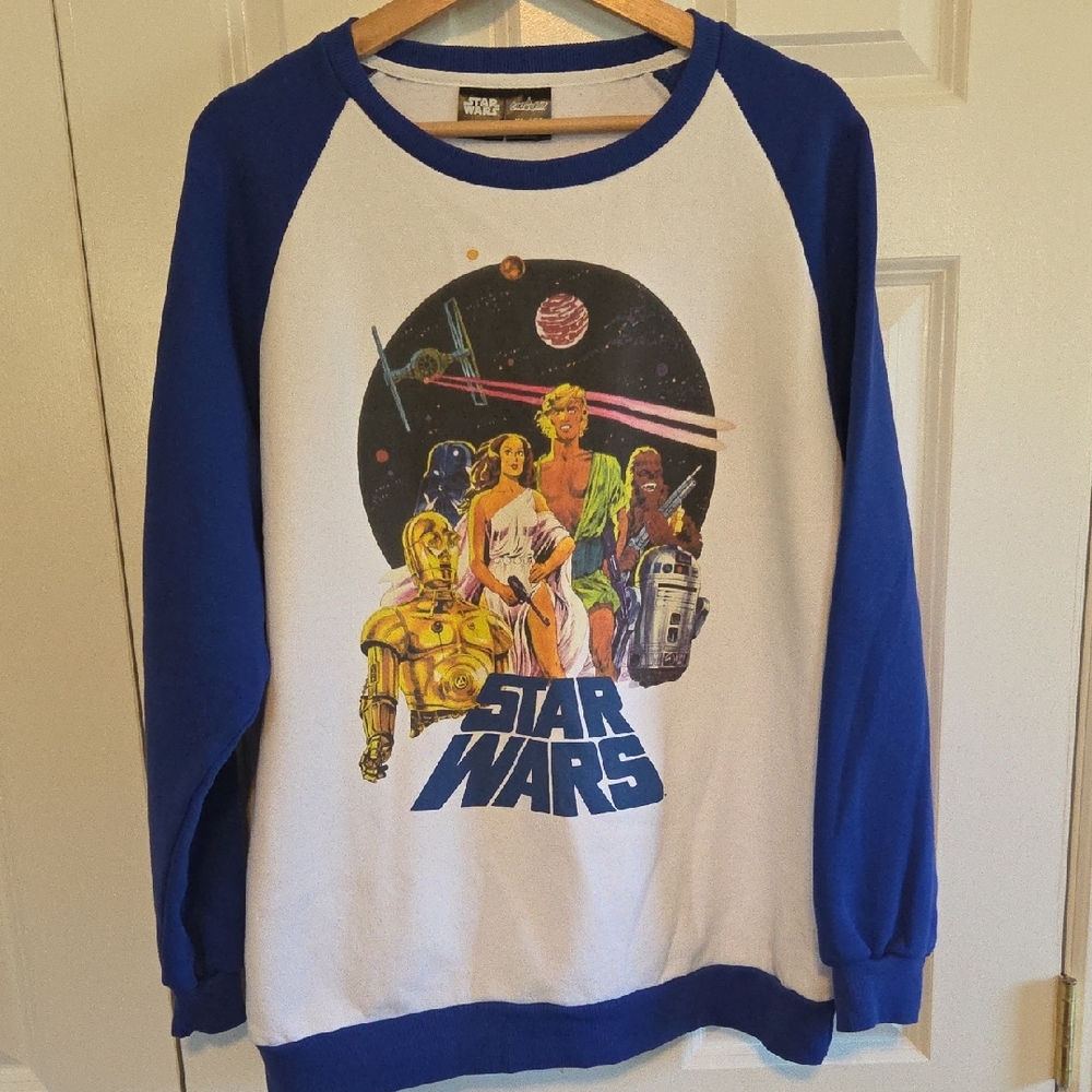 Cakeworthy " Old School Star Wars" Crewneck Sweatshirt